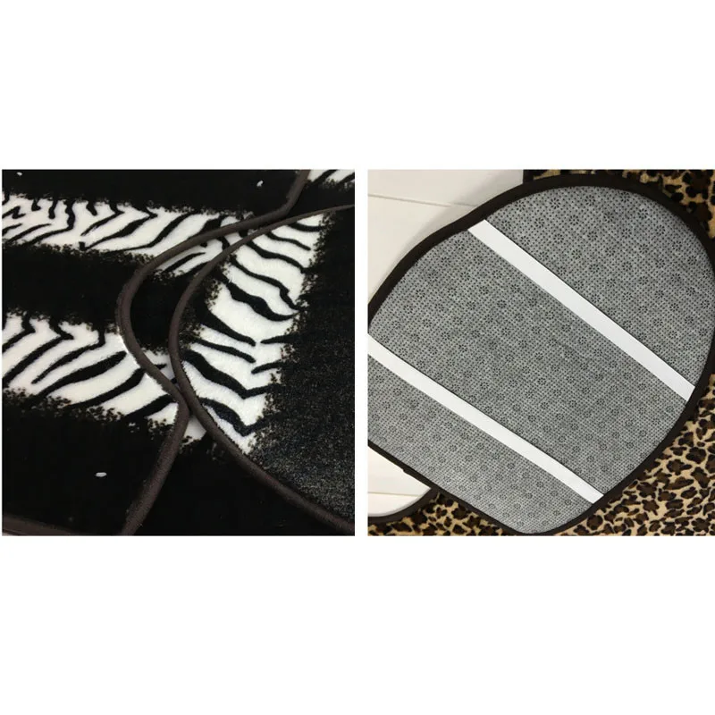 Новый стиль 3 шт напольный коврик для туалета набор нескользящий фланелевый