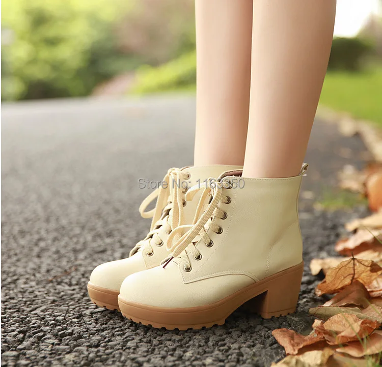 2014 Spring autumn winter boots women's shoes thick heel short high heeled fashion boot CT596|boot inserts|boots deliveryboot scanner |