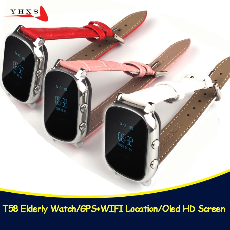 T58 Смарт дети старшего возраста безопасный OLED SOS Вызов GPS Wi Fi LBS Местоположение Finder
