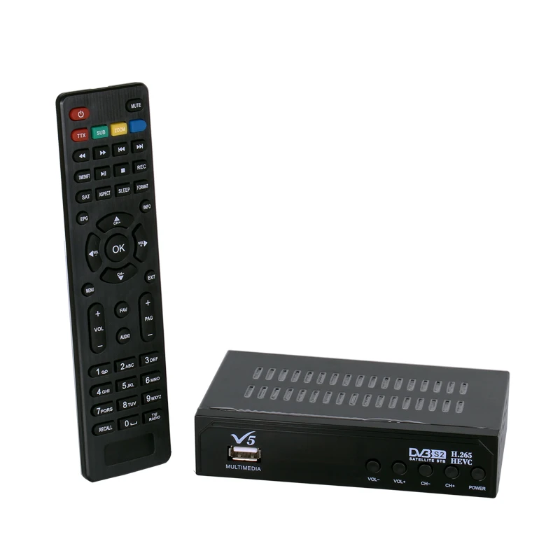 Vmade V5 спутниковый ТВ приемник H.265 MPEG4 DVB S2 испанский приемник|Спутниковое ТВ| |