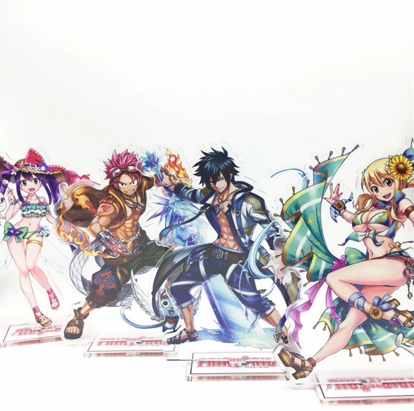 Аниме Fairy Tail акриловая модель на подставке игрушки Двусторонняя фигурка героя