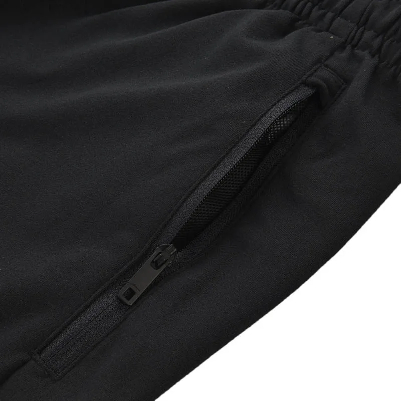 Li-Ning мужские трикотажные брюки для бега, Классический крой, комфорт, полиэстер, карманы, на завязках, подкладка, спортивные брюки AKYP021 MKY493
