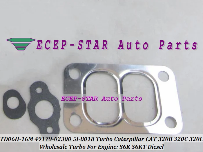 Турбокомпрессор TD06 с турбонаддувом для гусеницы CAT 320B 320C 320D 323D 320L S6K S6KT 49179 02300 5I 8018