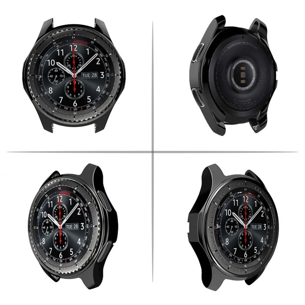 New TPU Electroplated Watch Case Shell Smart Protector Cover for Samsung Gear S3 Border Replacement Protective Frame | Электроника