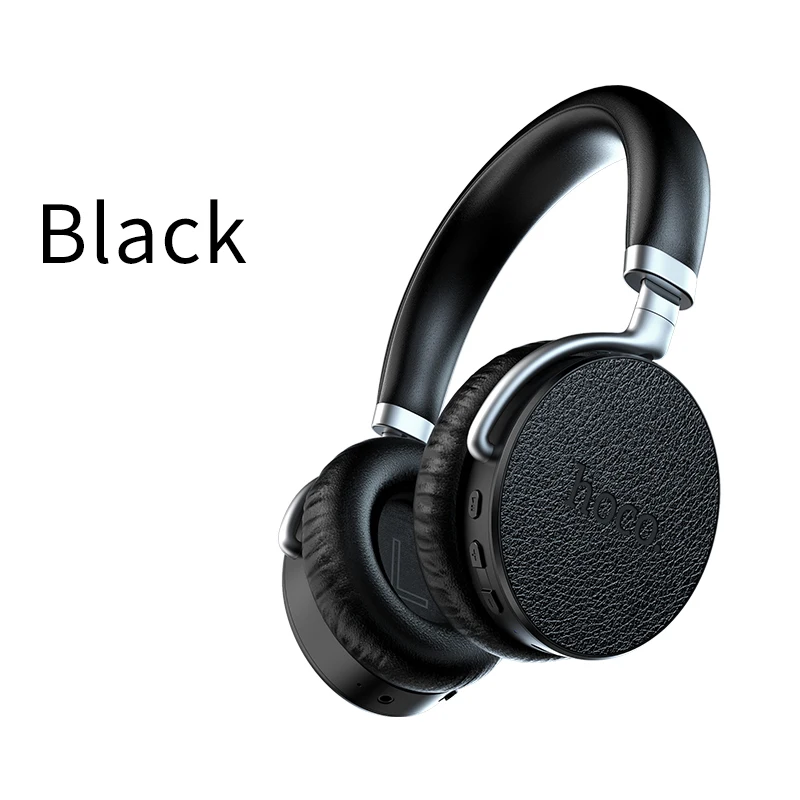 HOCO Active шум шумоподавления беспроводной Bluetooth наушники Портативный гарнитура с микрофоном для мобильных телефонов и музыка вызова - Цвет: Черный