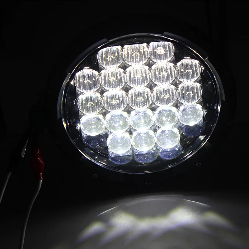 Хром 7 &quotHalo светодиодный фар с DRL Ангельские глазки для Hummer H1 H2 126W 5D H4 джипа Wrangler Jk