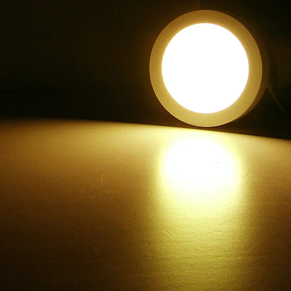 Panel de luz Led empotrable, lámpara redonda de techo, AC85-265V, 6w, 12w, 18w