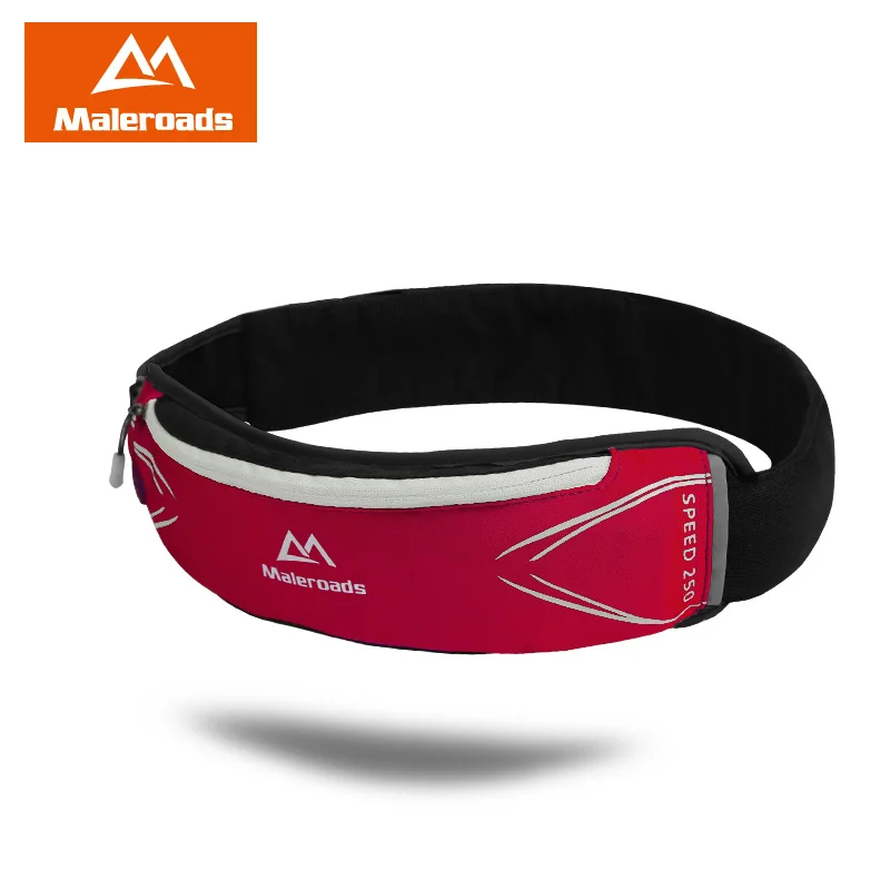 Maleroads Waterproof Gym Running Belt Cycling Waist Bag Ultralight Sport Fanny Pack Cell Phone Holder Money Pouch For Men Women