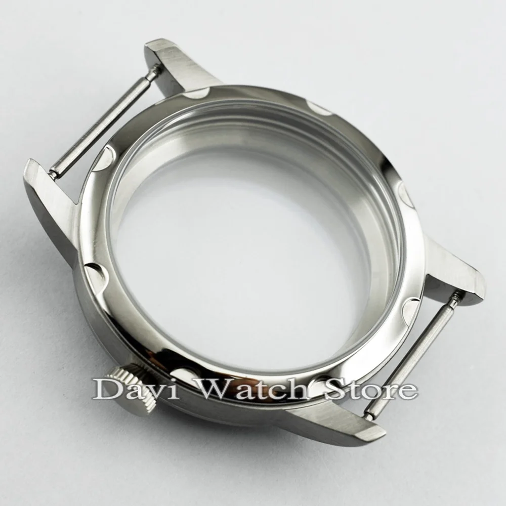 

Sterile 44mm Watch Case 316L steel fit eta 6497/6498 Seagull ST36 Movement