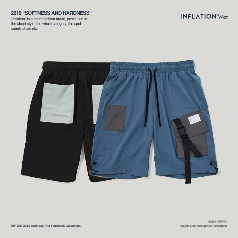 Мужские шорты с несколькими карманами свободная посадка летняя брендовая одежда