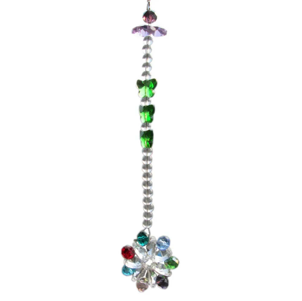 

Feng shui Multi-colored&14mm octagon beads healing crystals suncatcher wedding decoration,crystal chandelier parts No#89