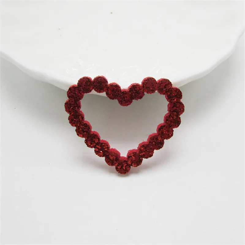 42 шт./лот kawaii Star/Heart/Bear патчи Аппликации для рукоделия швейные принадлежности "сделай сам" заколки для волос аксессуары - Цвет: red heart