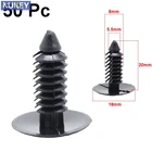 Заклепки Пластиковые для автомобиля, диаметр 8 мм, автомобильный бампер, крыло, панельные крепежные детали, 50 шт.