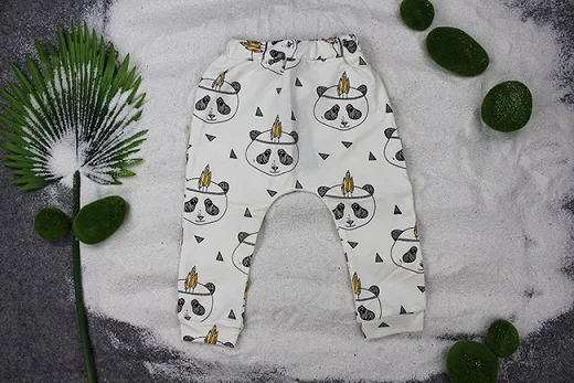 panda Детские штаны; коллекция года; сезон весна-осень; штаны-шаровары для мальчиков и девочек; Леггинсы с принтом лисы, панды, тигра; брюки; детская одежда - Цвет: panda
