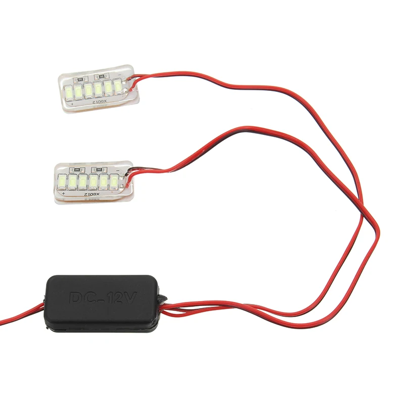 2 шт./лот светодиодный Автомобиль Мотоцикл Strobe Light предупреждающий свет 6500 к
