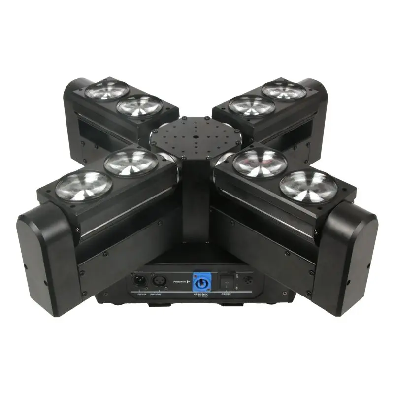 2018 Новое поступление 8x12 Вт rgbw 4 в 1 cree led Луч движущаяся головка dmx сценическое