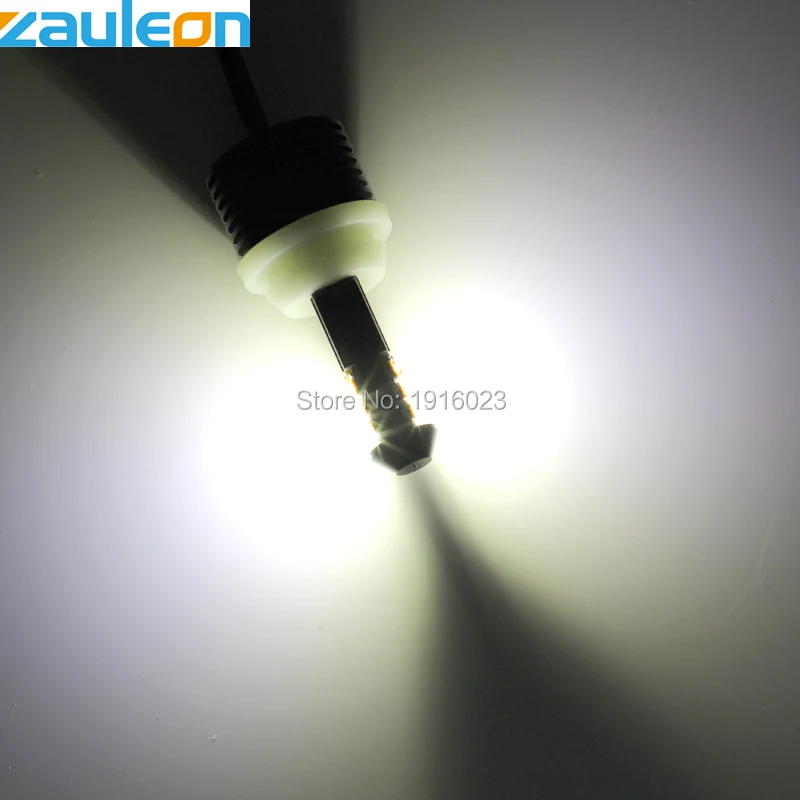 Zauleon 2 шт. T20 7440 WY21W W21W белый/желтый двойной цвет для передней DRL/указатель поворота светильник без ошибок нет гипер мигающая лампа