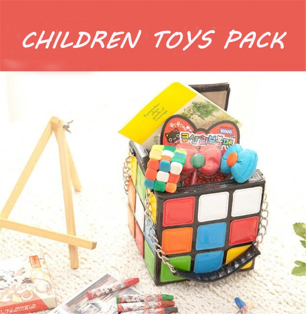 Женская сумка на плечо Геометрическая Милая Красочная Сумка-Кубик Рубика модная