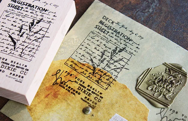 

moodtape vintage wood clear stamp for DIY scrapbooking/photo album Decorative stamp vegetation plant rubber stamp seal