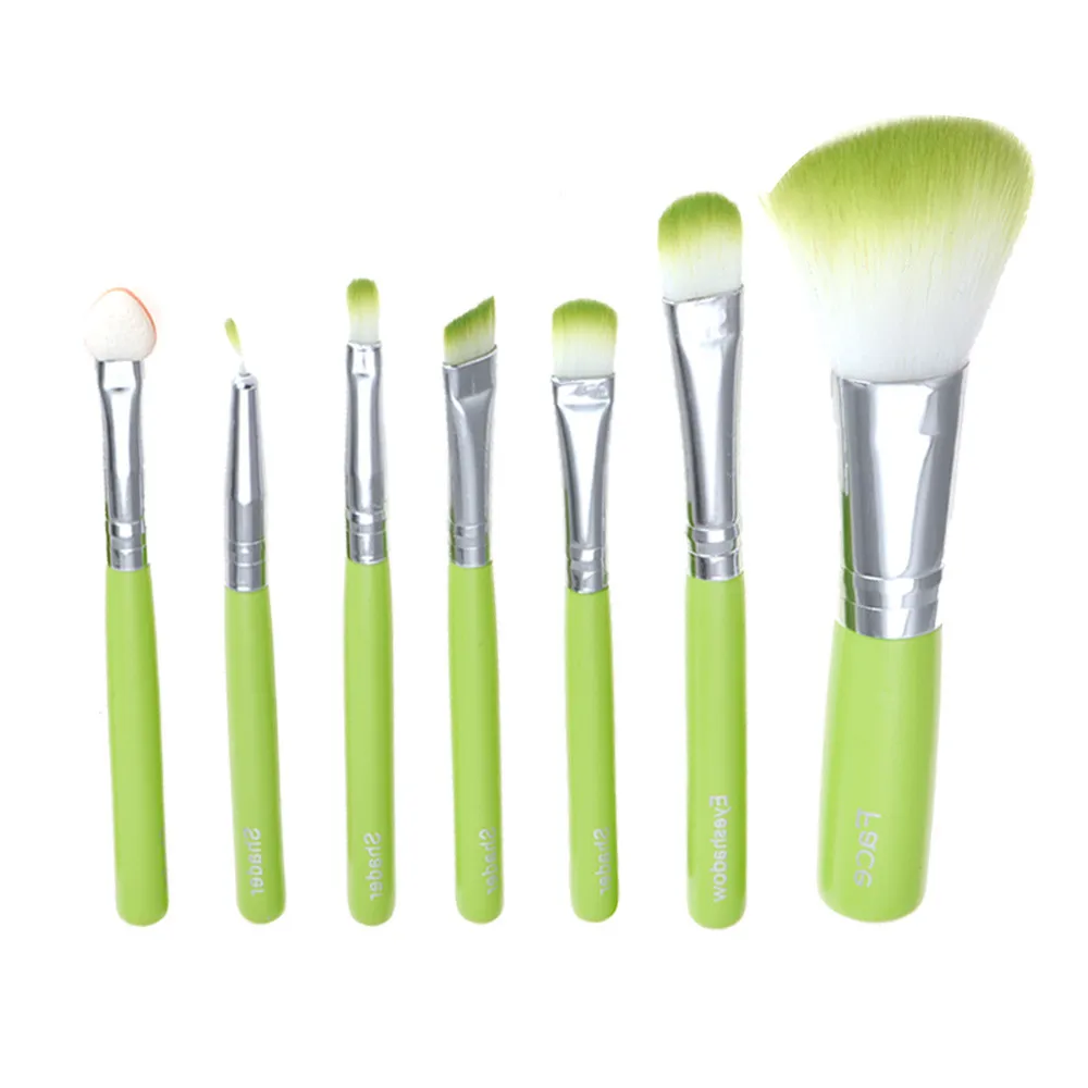 7 шт. Синтетическая Кисть для макияжа Набор kwaste make up beauty румяна Контур основания Пудра Косметика для глаз Губы Макияж Кисть