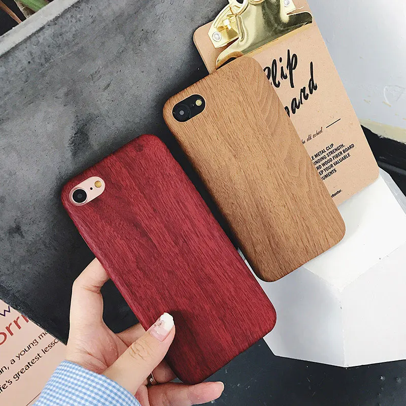 Винтажные Чехлы Boucho для телефонов с рисунком под дерево iphone 6s чехол Apple X 6 7 8 Plus