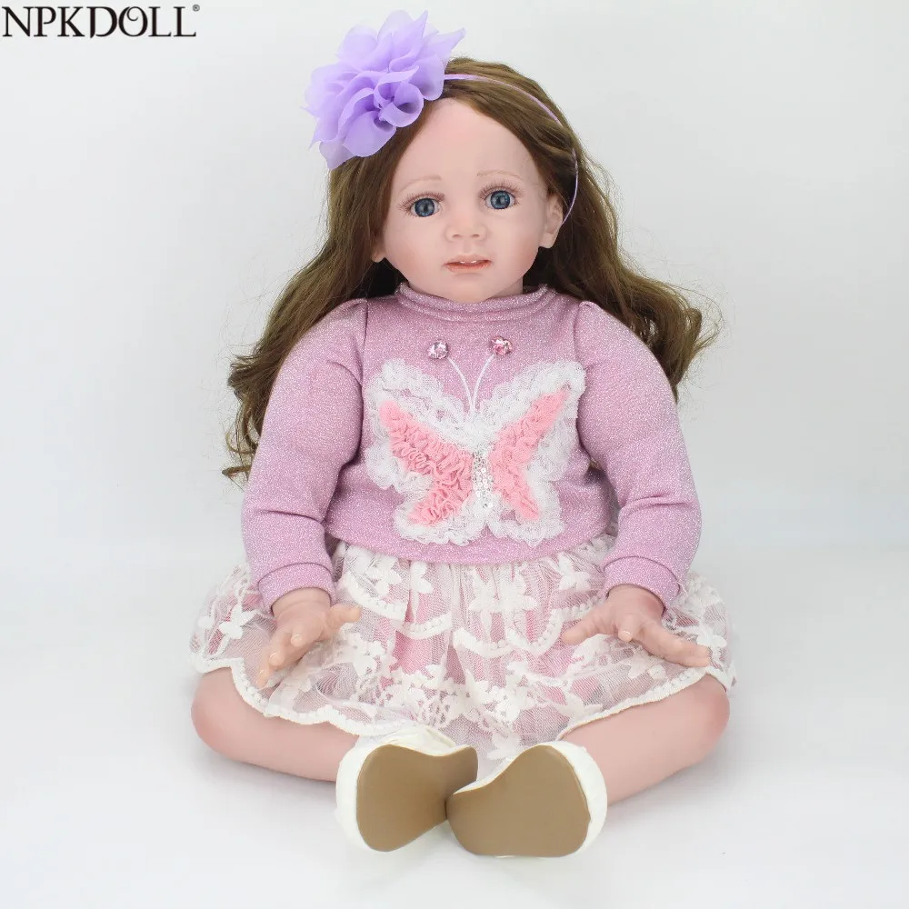 Кукла Bebe Alive 24 дюйма/60 см милые мягкие силиконовые куклы для новорожденных детей