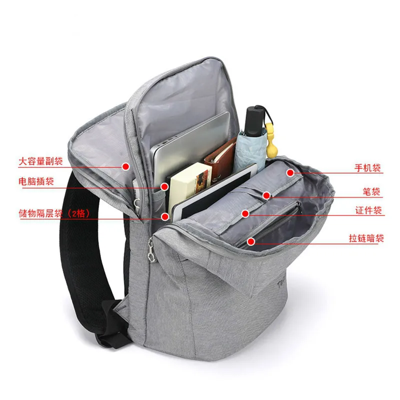 Рюкзак для ноутбука 15 6 дюйма с защитой от воров и USB Повседневная сумка