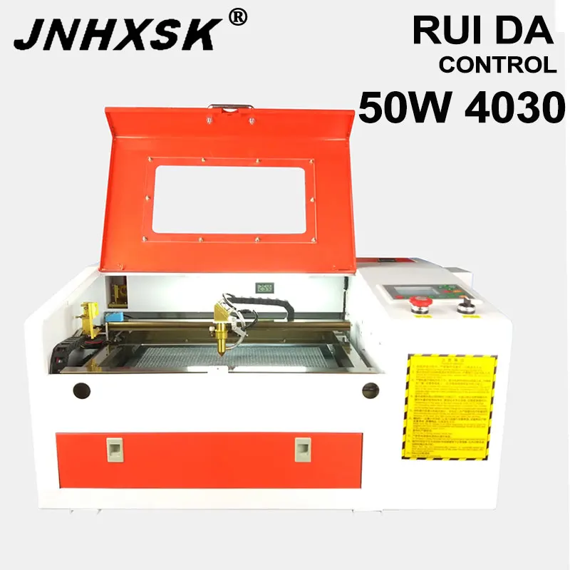 Настольный лазерный гравер CO2 JNHXSK Ruida Control 4030 50 Вт Маленький гравировальный станок