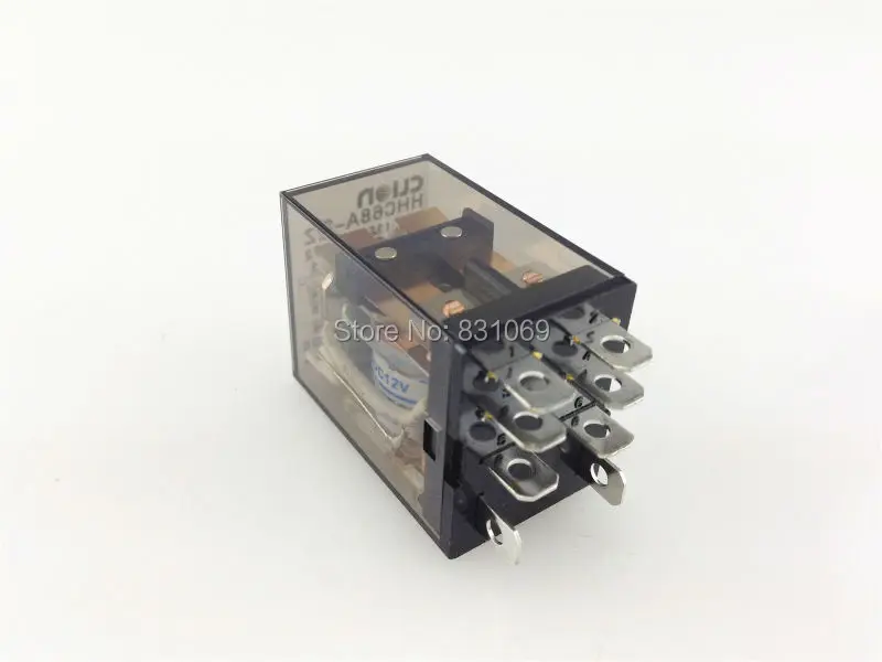 Реле мощности катушки DPDT 8 Pins HH62P LY2 10 А 240 В переменного тока/28 постоянного тока 1