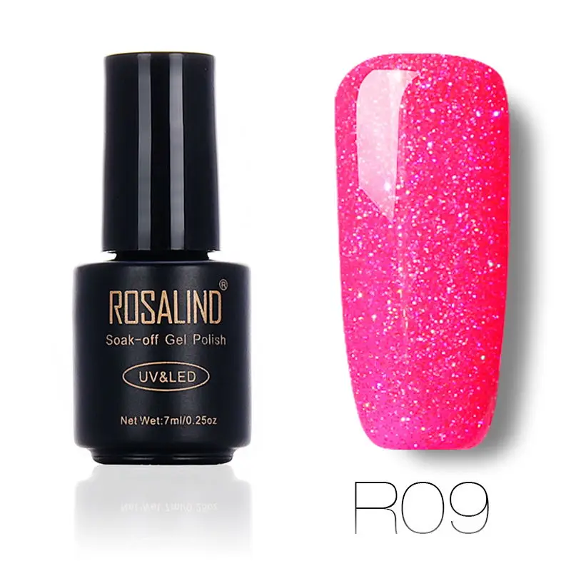 R09 ROSALIND УФ гель лак для ногтей гель лак краска Vernis Полупостоянный лак для ногтей праймер Радужная СЕРИЯ Гибридный гвоздь Искусство Маникюр - Цвет: R09