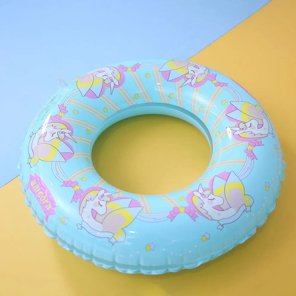 Надувное детское кольцо для плавания в виде единорога плавательный круг