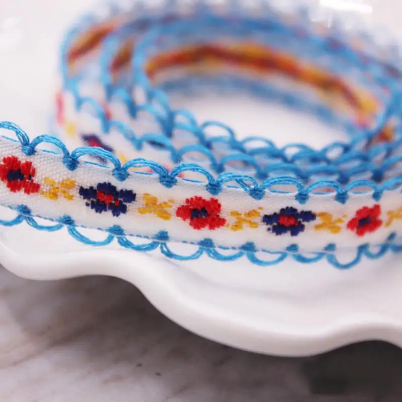 

Ethnic Cotton Lace Ribbon Trim Flower Pattern Cute Children Clothing Dress Qipao Decoration Sewing Supply 13mm, 1.8m(2 Yards)