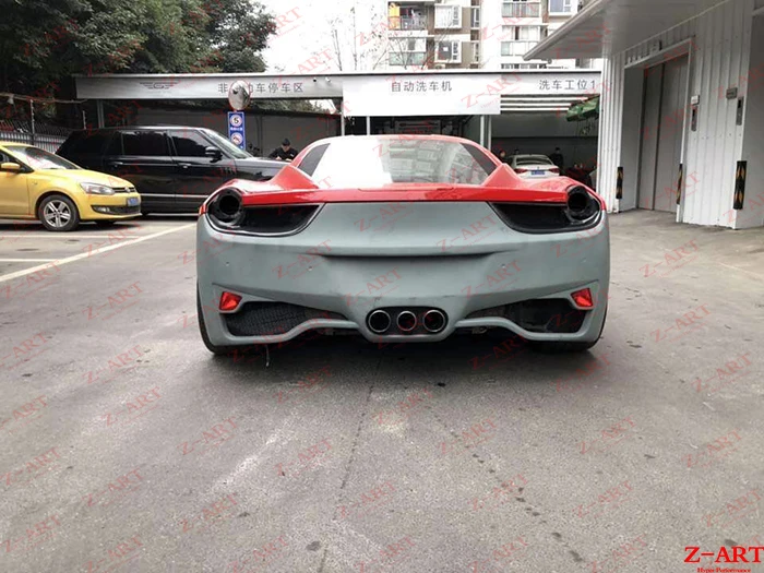 Z ART широкий тюнинг пакет для Феррари 458 Тюнинг Комплект кузова переднего бампера