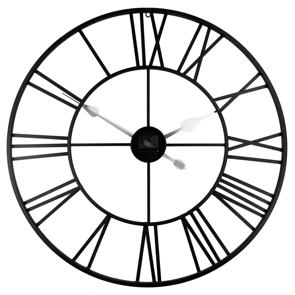 Винтажные настенные часы 80 см винтажные кованые металлические промышленные