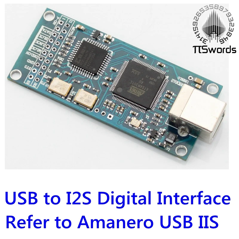 Piswords HIFI Combo 384 USB к цифровому интерфейсу I2S см. Amanero IIS поддержка DSD512 32 бит 384K выход