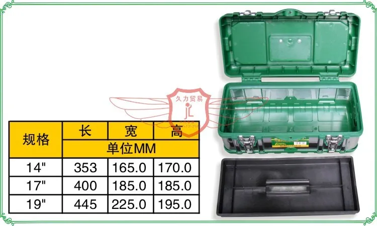 Multi function Stainless Steel Tool box Household Electrician Toolbox Vehicle tool case |