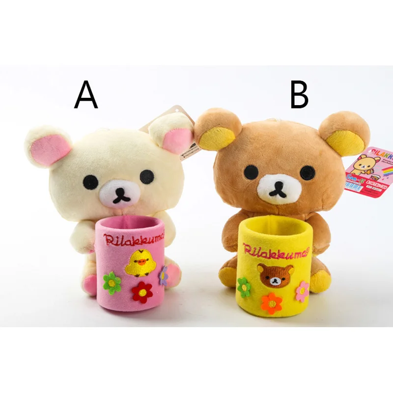 2 шт./лот 18x17 см японский мультфильм Rilakkuma плюшевые игрушки офисные украшения Медведь Мягкий рюкзак стиль животное кукла подарок на день рождения Kawaii - Цвет: 2pcs