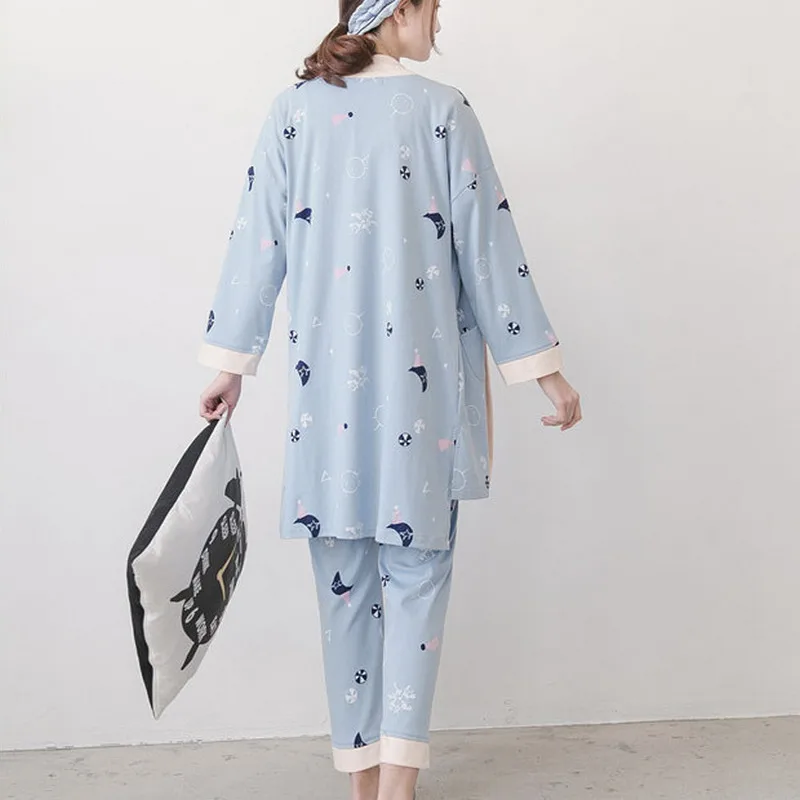 3 шт./комплект хлопковые пижамы для грудного вскармливания | Мать и ребенок