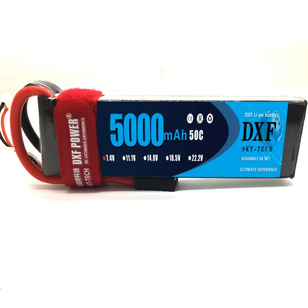 Литий-полимерный аккумулятор DXF 5000 мАч 7 4 В 50C 2S для грузовика радиоуправляемого