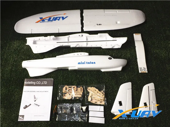 Белый Воздушный полет радио планер EPO модель самолета X UAV мини Talon FPV Самолет