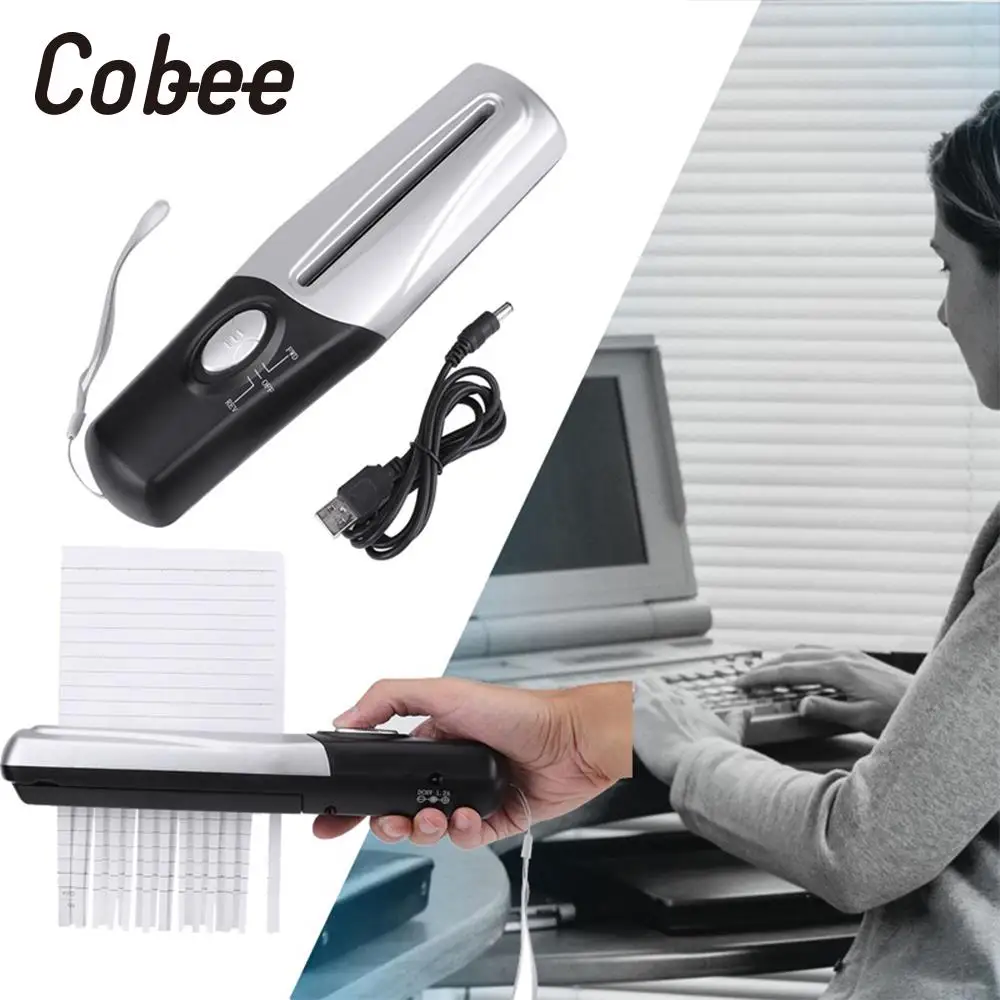 Креативный Ручной USB Powered бумажный триммер измельчители Papierversnipperaar для раздавливания офисных мини-документов Trituradora Papel