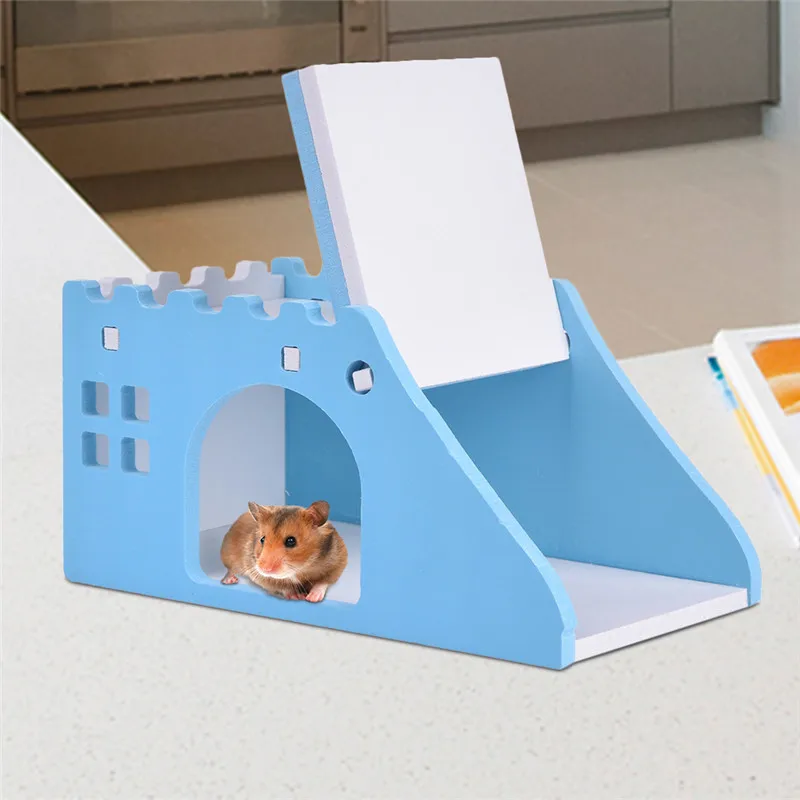 Красивые изысканные деревянный дом хомяка смотровой площадки домик для домашних
