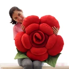 Гигантская красочная плюшевая подушка в виде розы, креативная подушка для дивана, автомобиля, кровати, подушка, цветочные Игрушки для девочек, подарок, свадебное украшение, 35 дюймов, 90 см