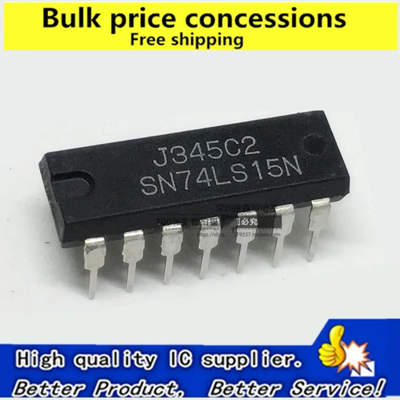

Freeshipping 10pcs/50pcs/100pcs SN74LS15N 74LS15 HD74LS15P DIP14 3 input tri-gate (oc)