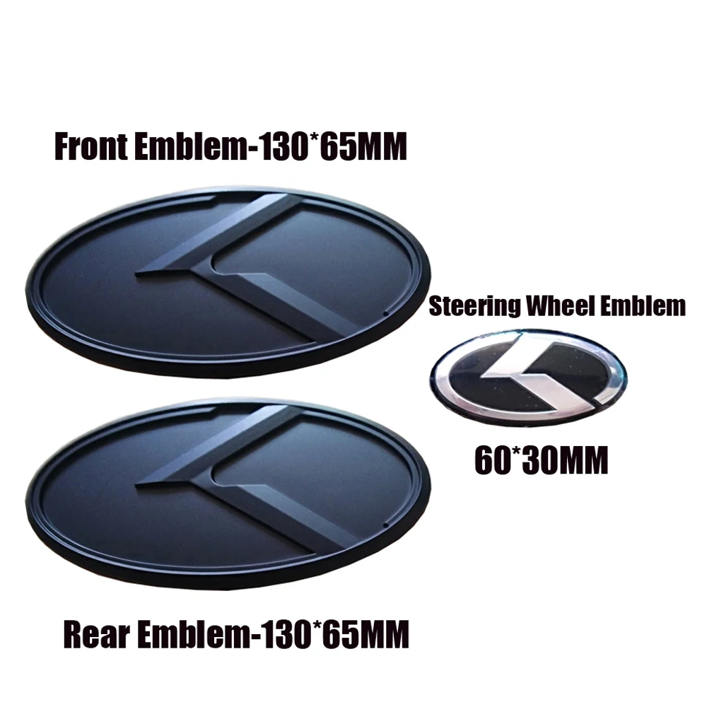 Логотип K передняя/задняя Эмблема для багажника рожковый знак логотип на руль