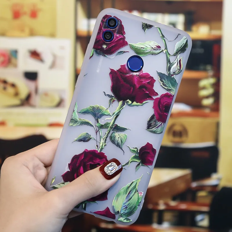 3D рельефный силиконовый чехол для huawei Y6, чехол из ТПУ для huawei Y7 Prime Y6 PRO, задний Чехол-Бампер для huawei Y 6 Y 7 Y5, чехол для телефона