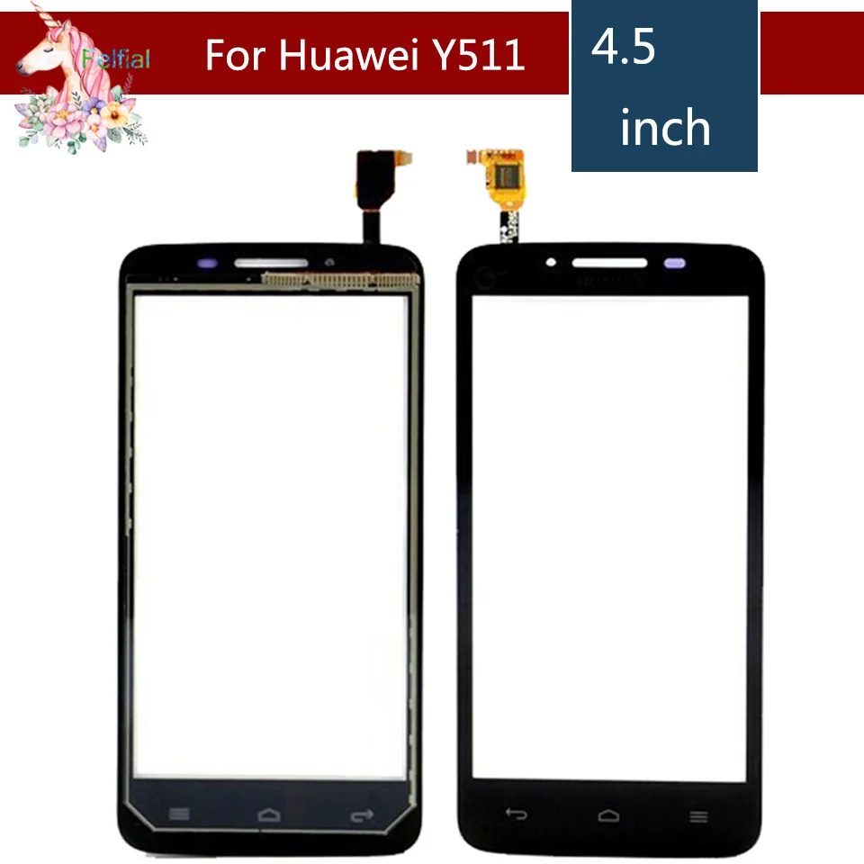 4 5 &quotдля Huawei Ascend Y511 ЖК сенсорный экран дигитайзер Датчик внешнее стекло сменная