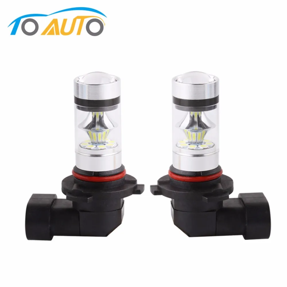 

2xLED Car 9005 HB3 White 12V 100W 20 SMD 3030 chip Auto led bulb lamp fog light daytime running lights cars DRL