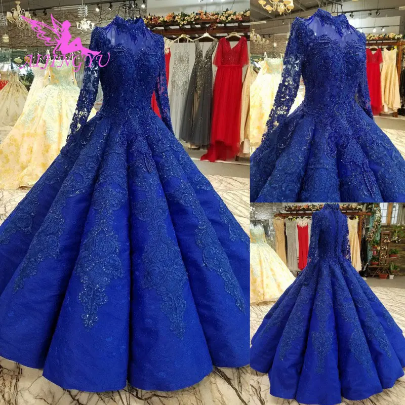 

AIJINGYU Indian Wedding Dresses Sleeve Butterfly Destination engagement Gown Lace Wedding Dress