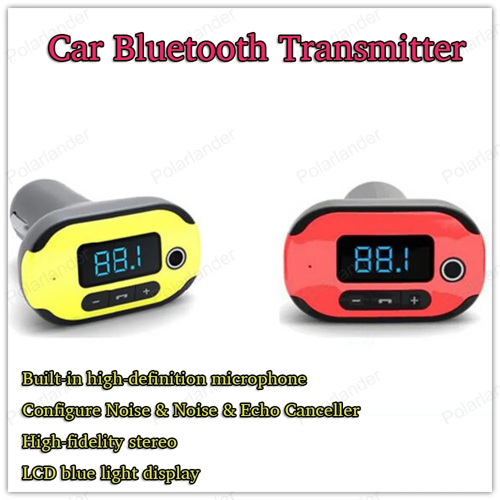 

Wireless Handsfree Bluetooth Car Kit built-in Bluetooth hands-free device 10 M Bluetooth distance LCD blue light display